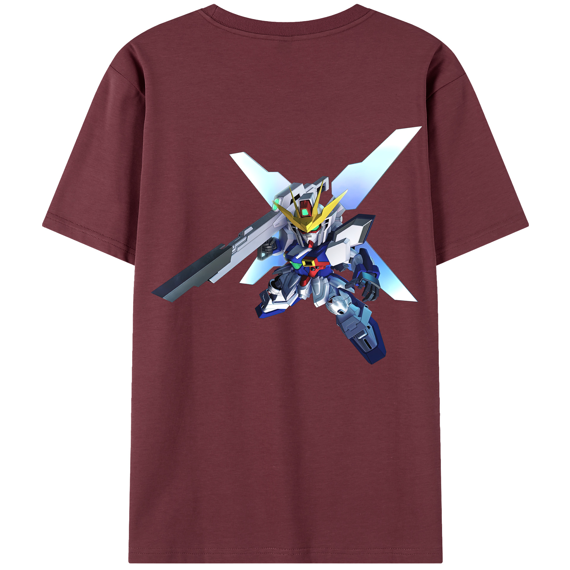 （画像用） 機動戦士ガンダム Mobile Suit Gundam 綿100％半袖Tシャツ（背面プリント）